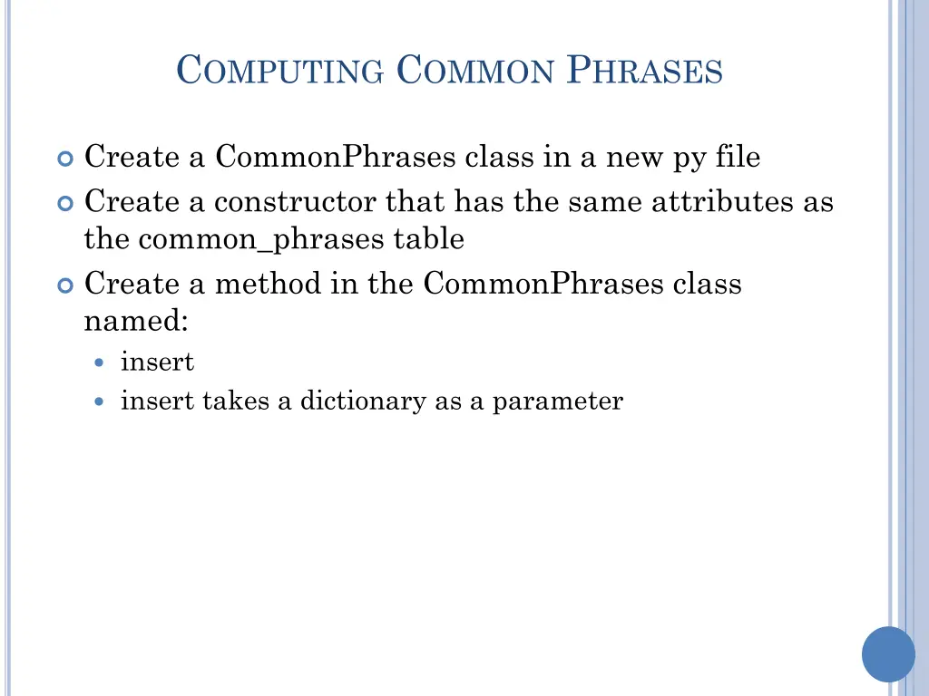 c omputing c ommon p hrases