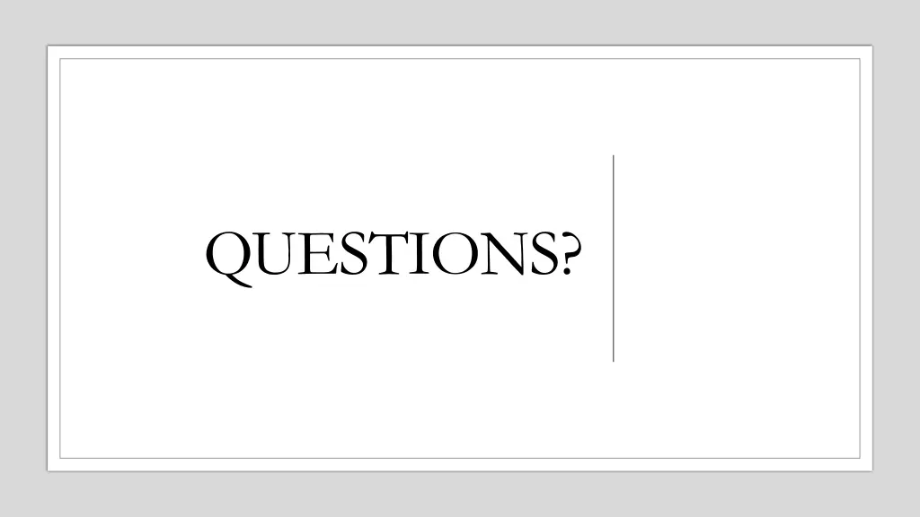 questions