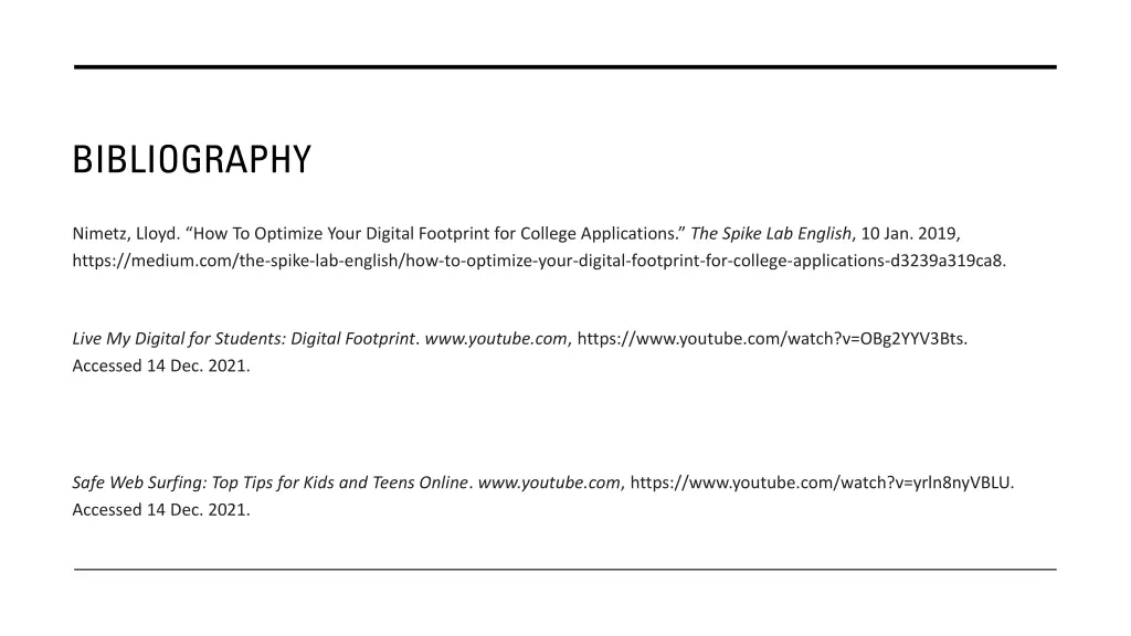 bibliography
