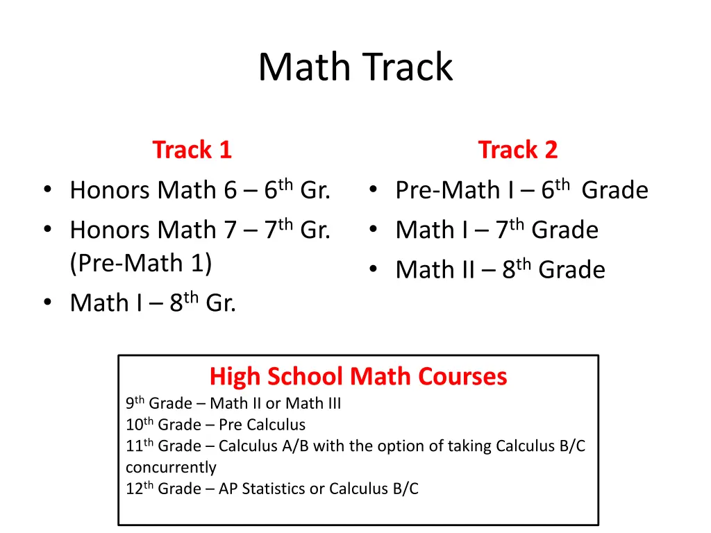 math track