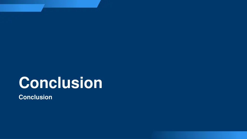 conclusion conclusion