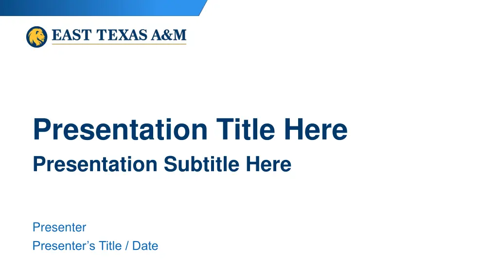 presentation title here presentation subtitle here