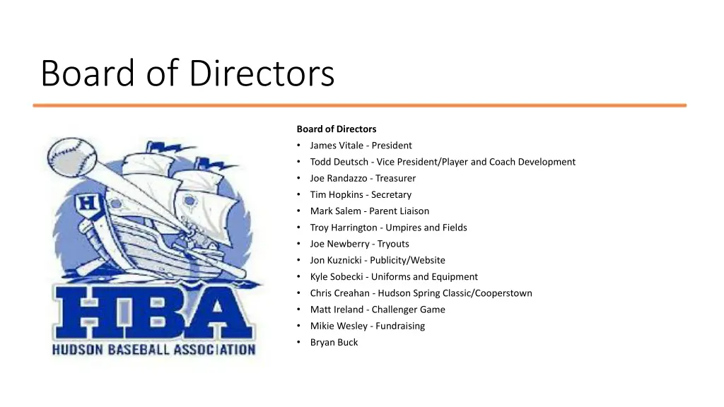 board of directors