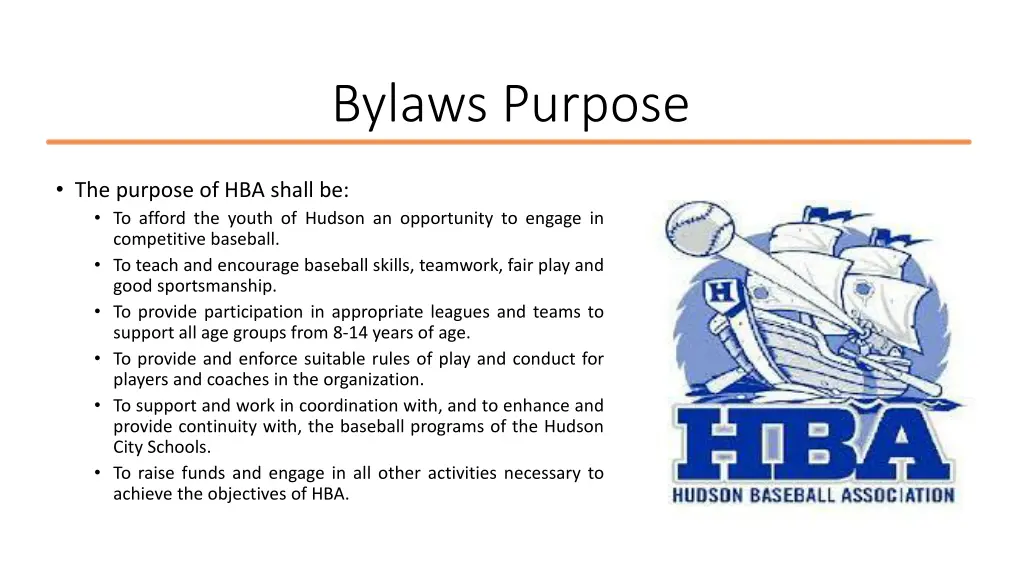 bylaws purpose