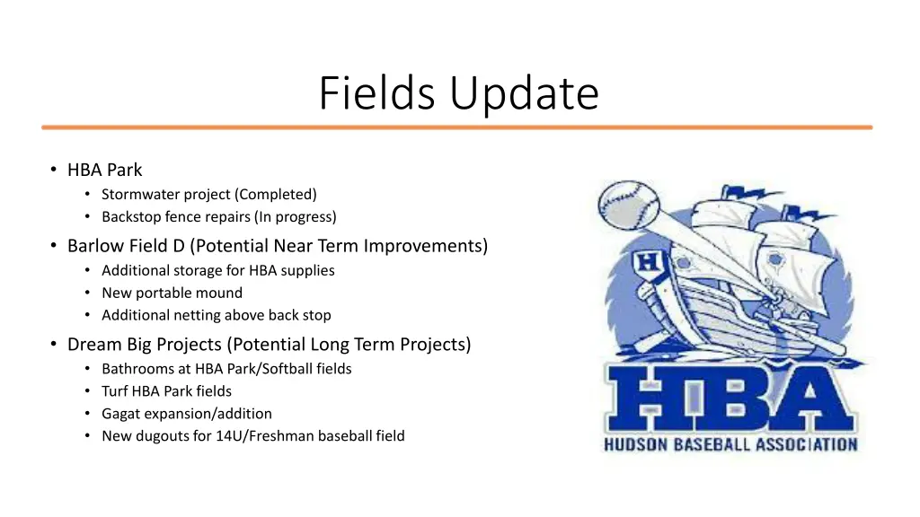 fields update