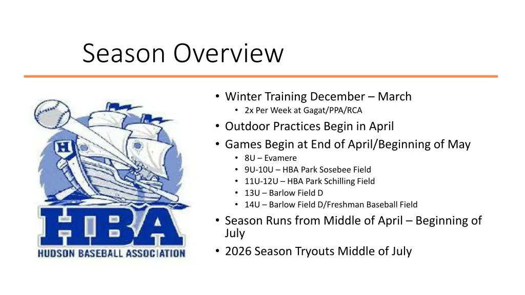 season overview