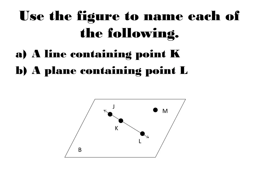 use the figure to name each of the following