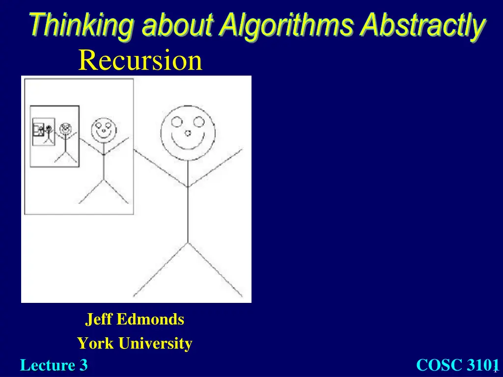 thinking about algorithms abstractly