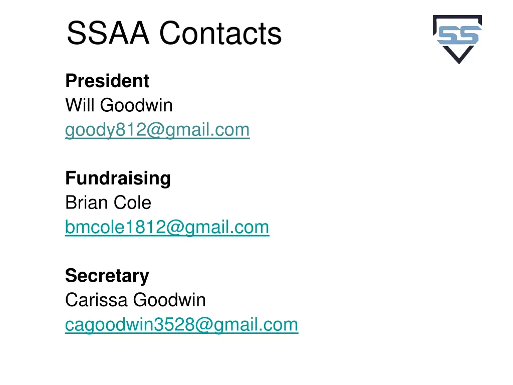 ssaa contacts