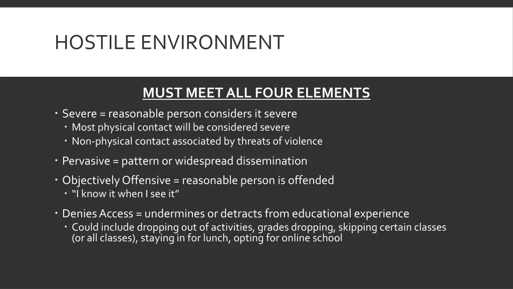 hostile environment