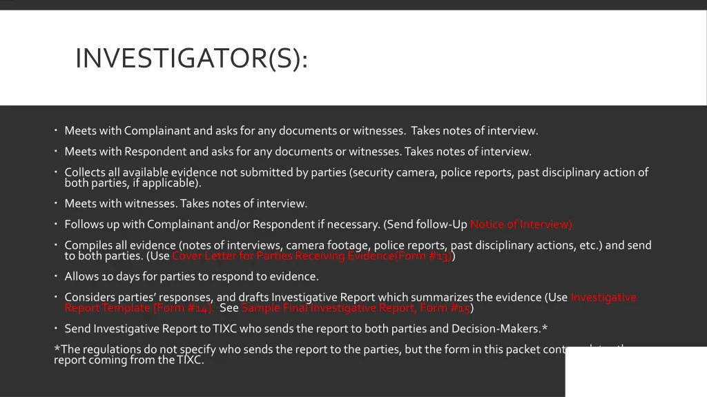 investigator s 1