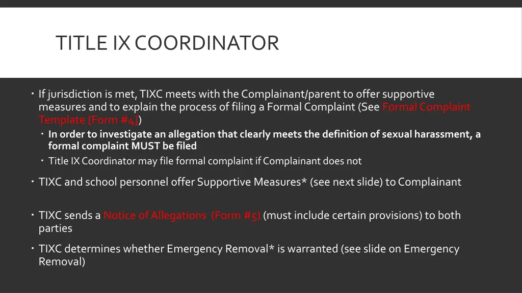 title ix coordinator
