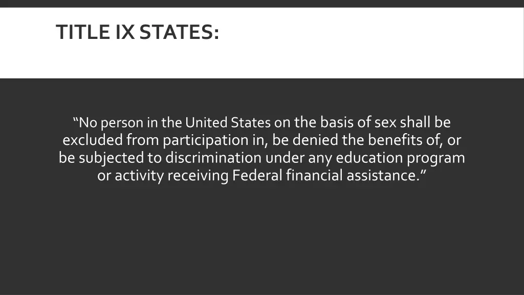 title ix states
