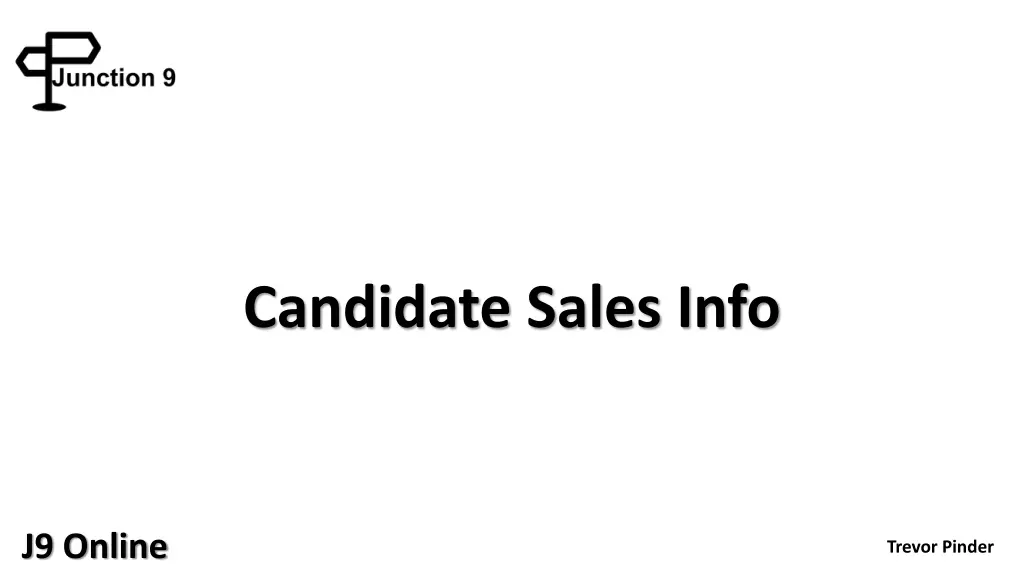 candidate sales info