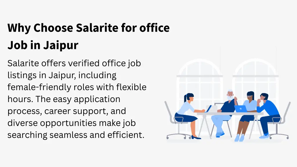 why choose salarite for office job in jaipur