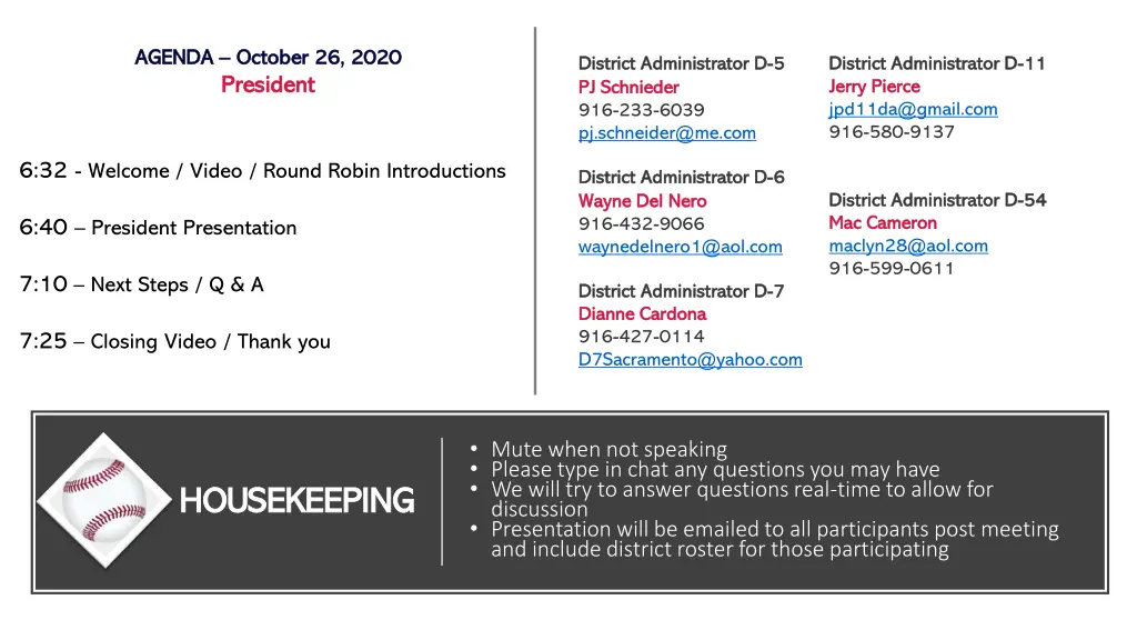 agenda agenda october 26 2020 october 26 2020