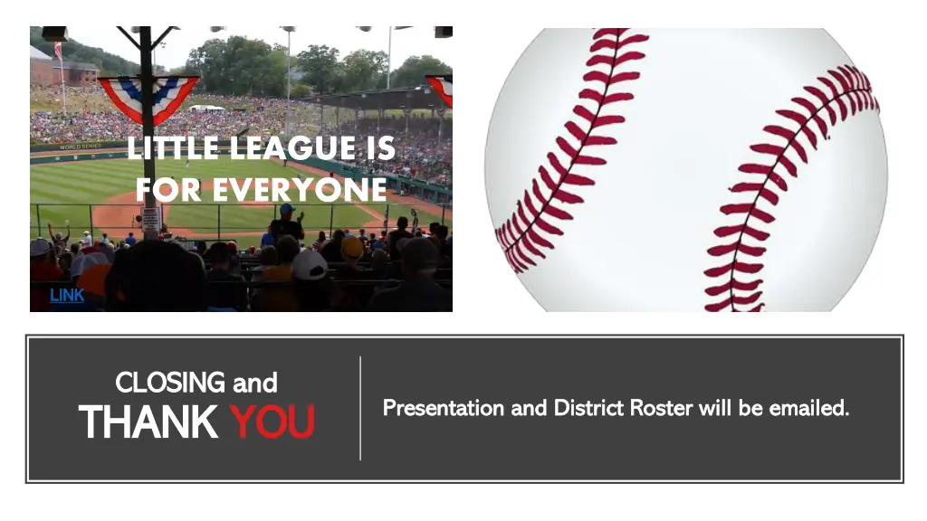 little league is for everyone