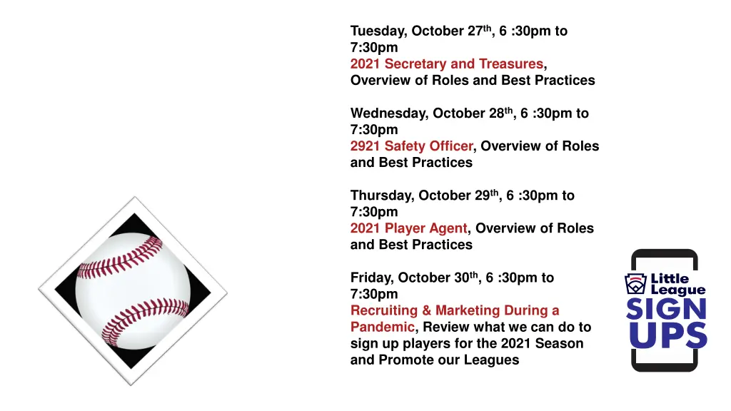 tuesday october 27 th 6 30pm to 7 30pm 2021