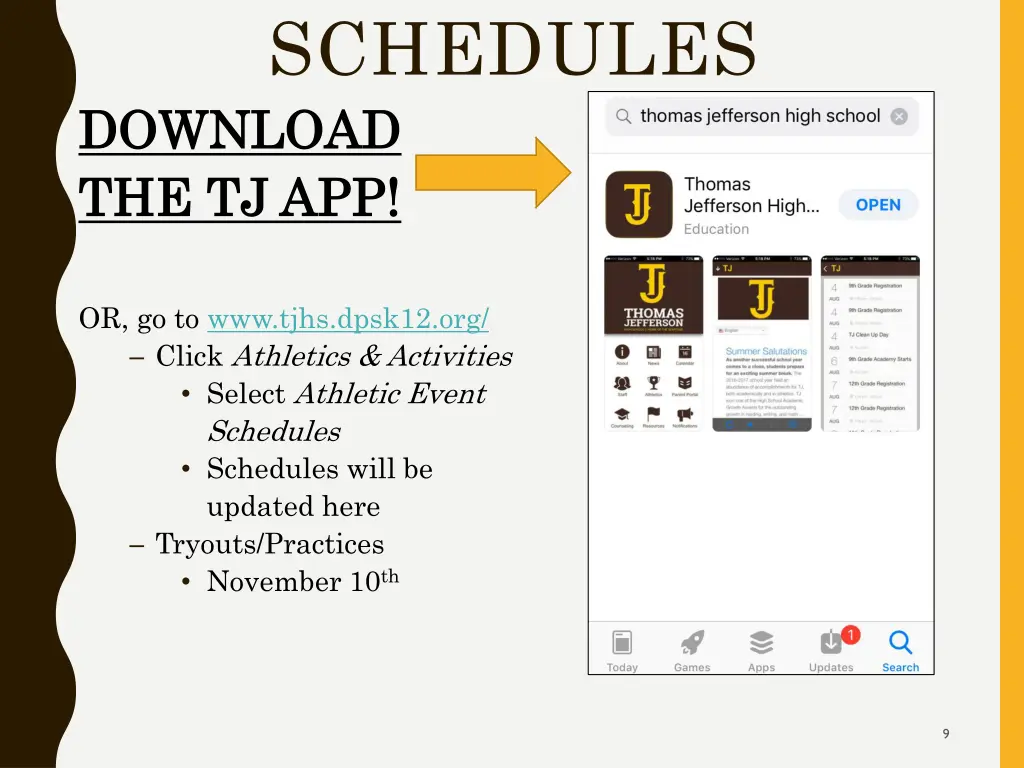 schedules download download the tj app the tj app