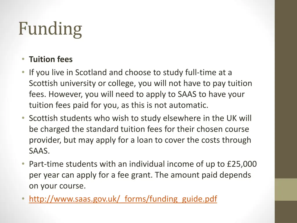 funding