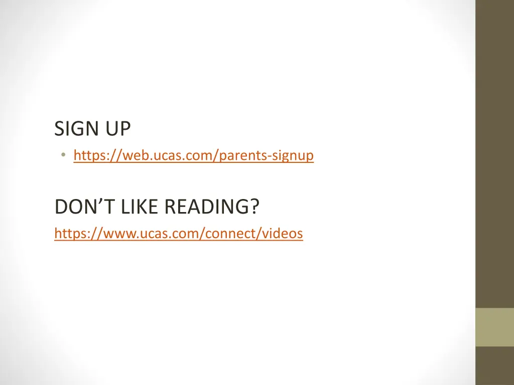 sign up https web ucas com parents signup