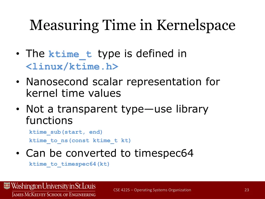 measuring time in kernelspace