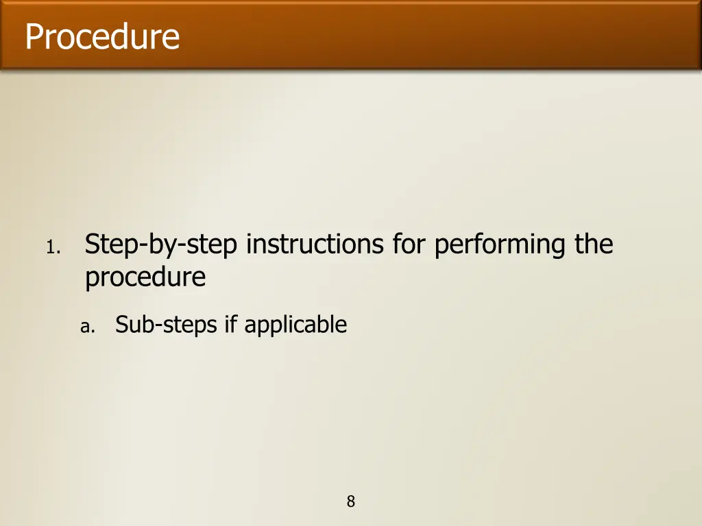 procedure