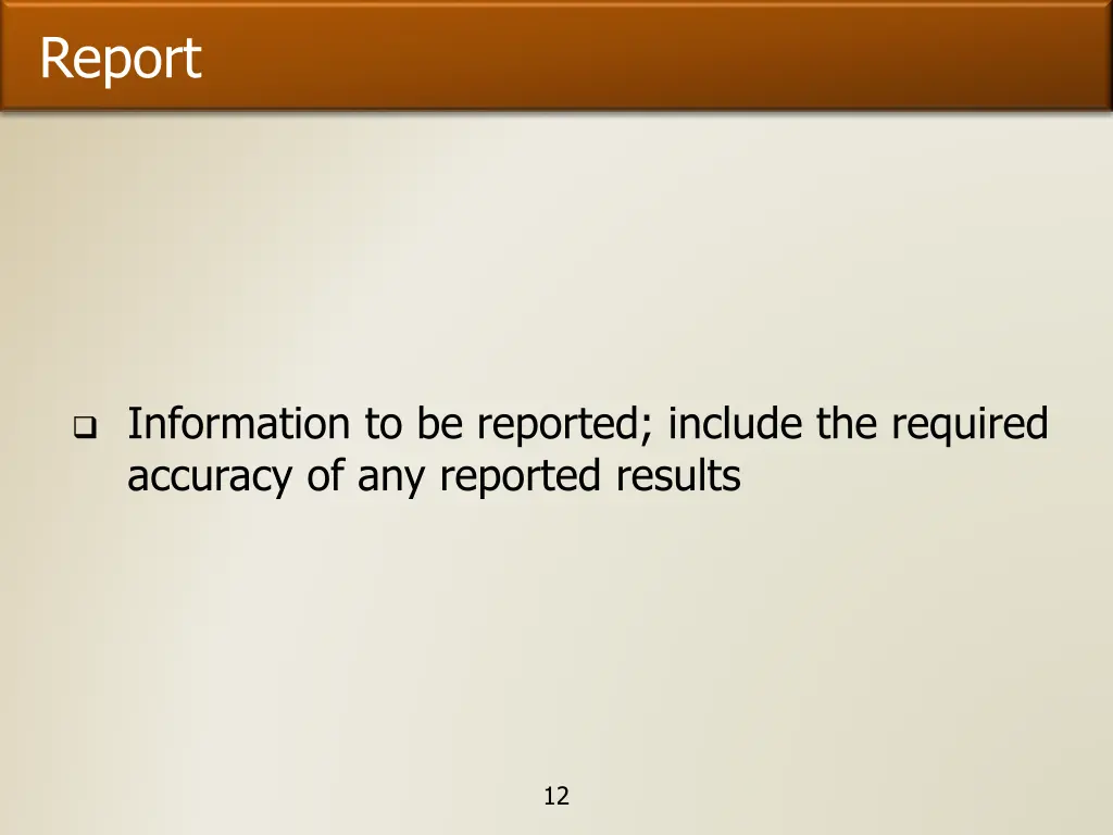 report