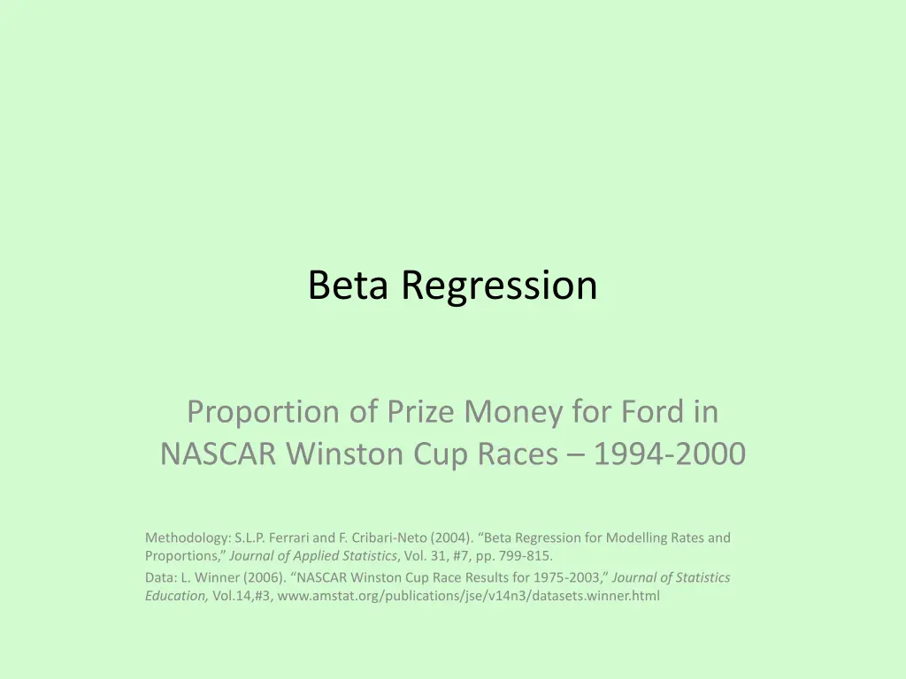 beta regression
