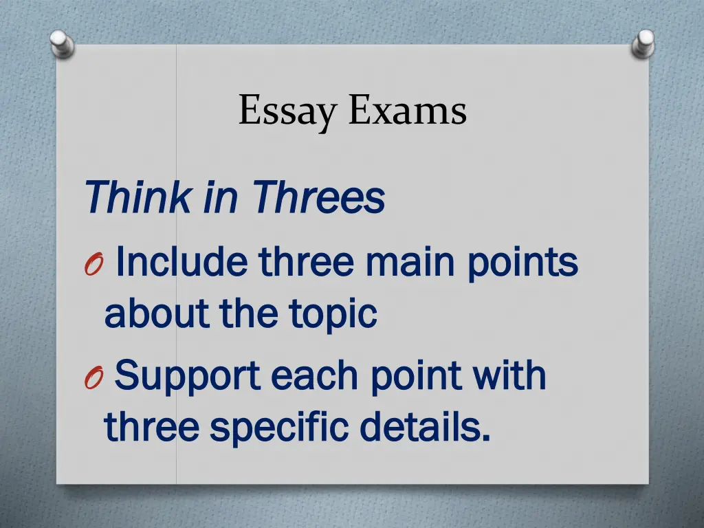 essay exams 2