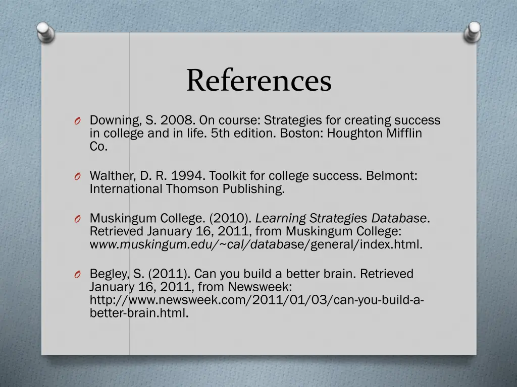 references