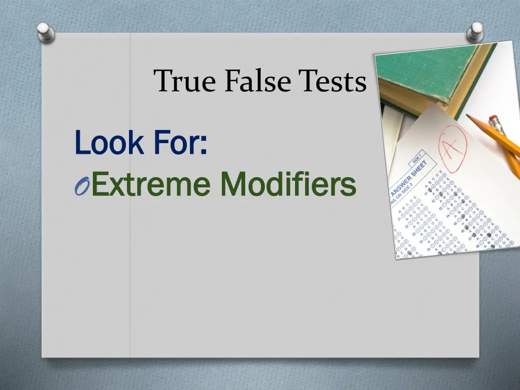 true false tests 1