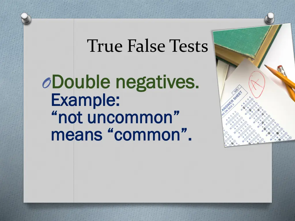 true false tests 4