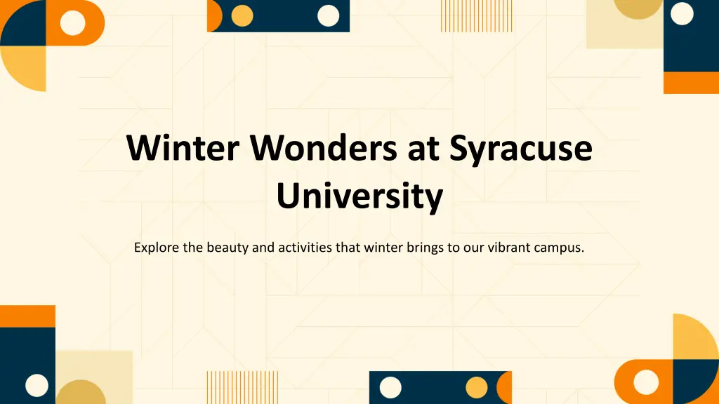winter wonders at syracuse university