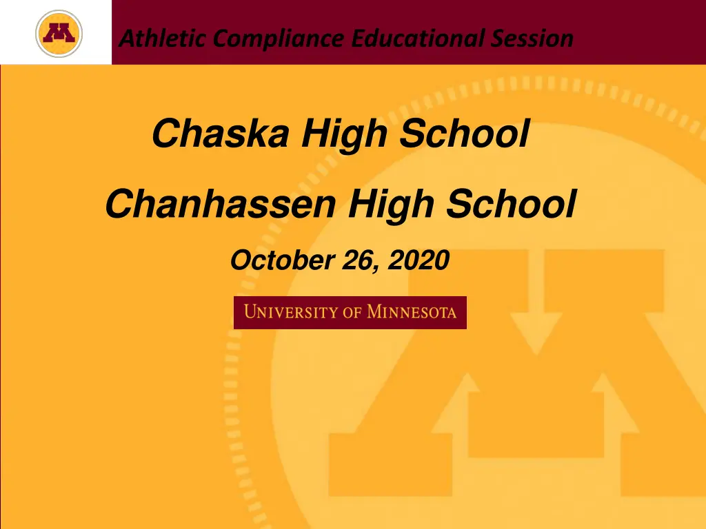 athletic compliance educational session