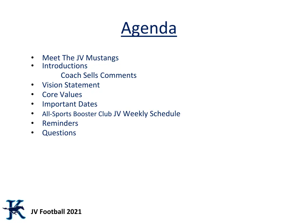 agenda