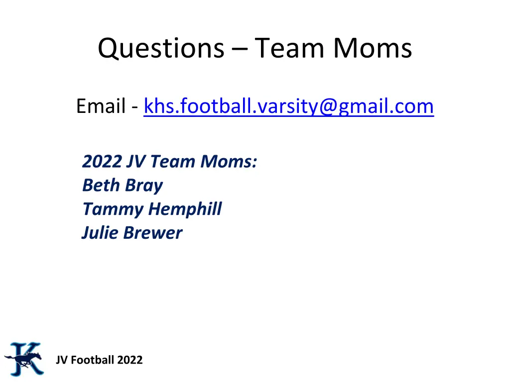 questions team moms