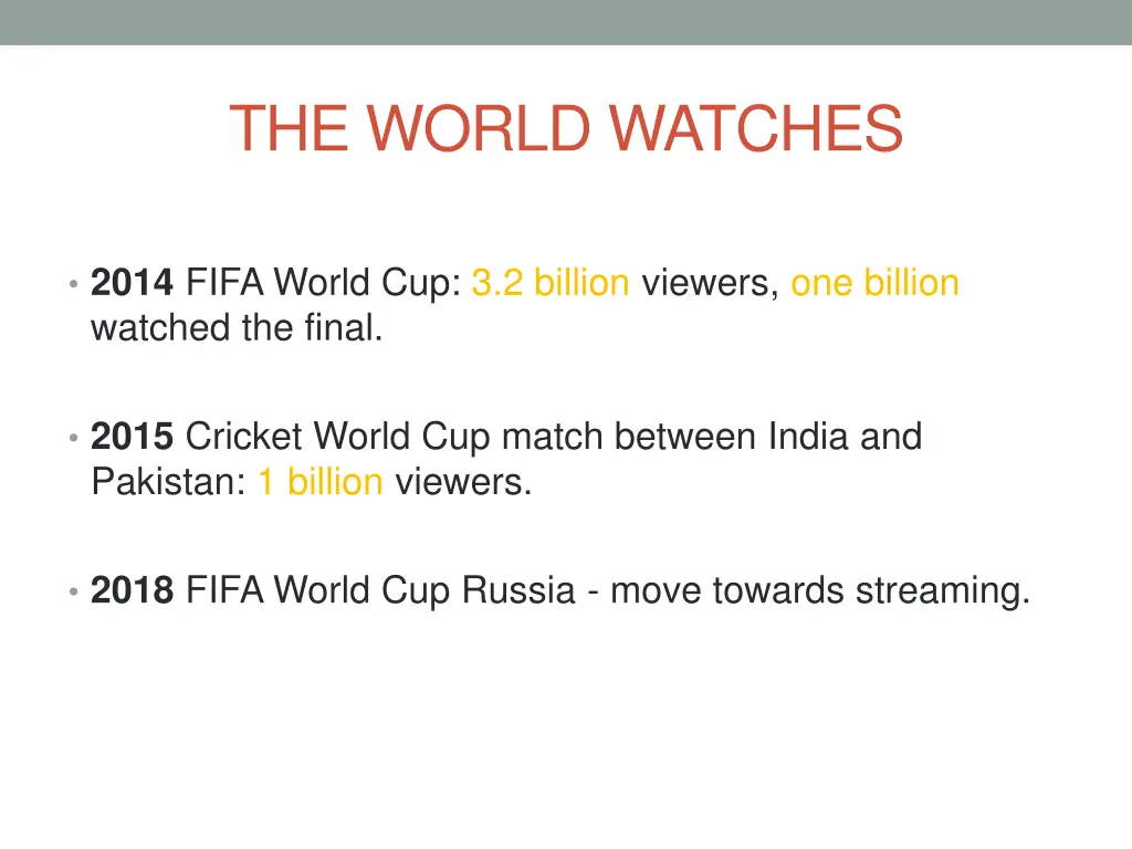 the world watches