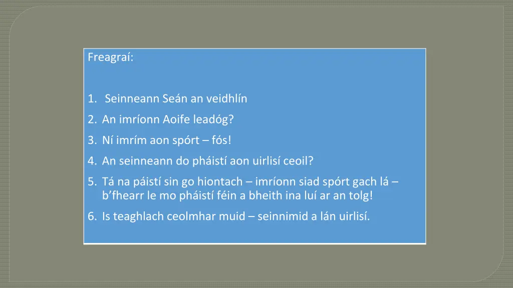freagra