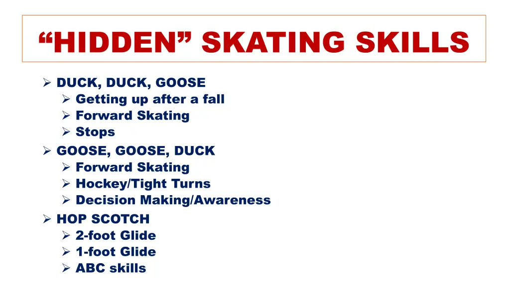 hidden skating skills