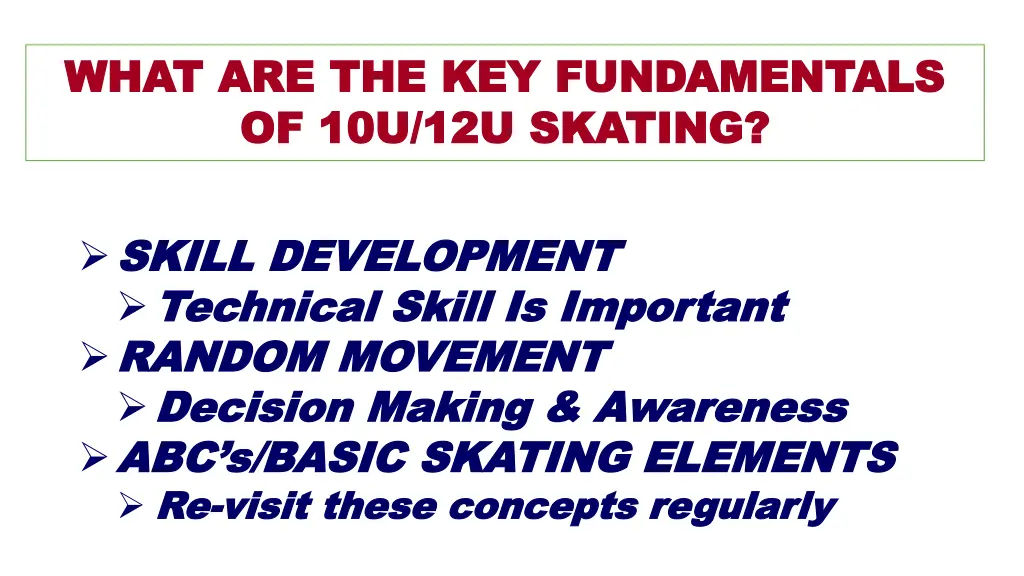 what are the key fundamentals what