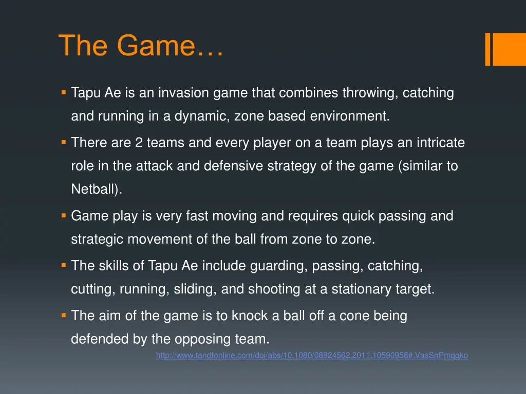 the game