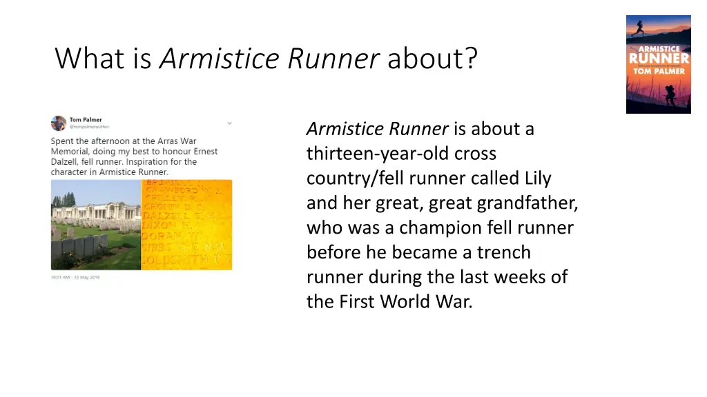 what is armistice runner about