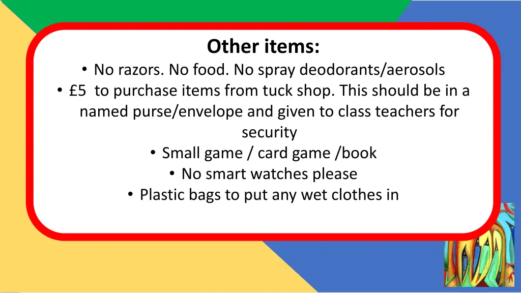 other items