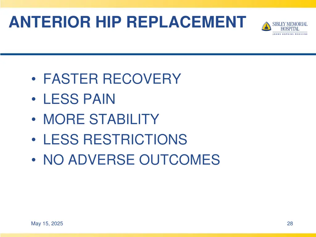 anterior hip replacement 2