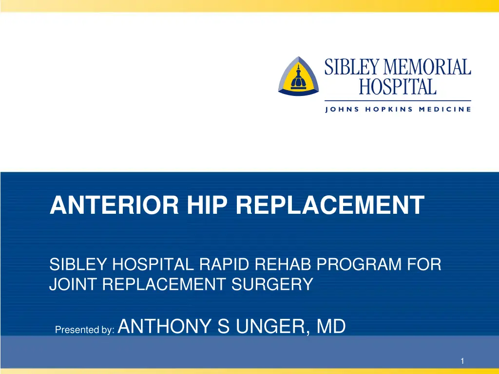 anterior hip replacement