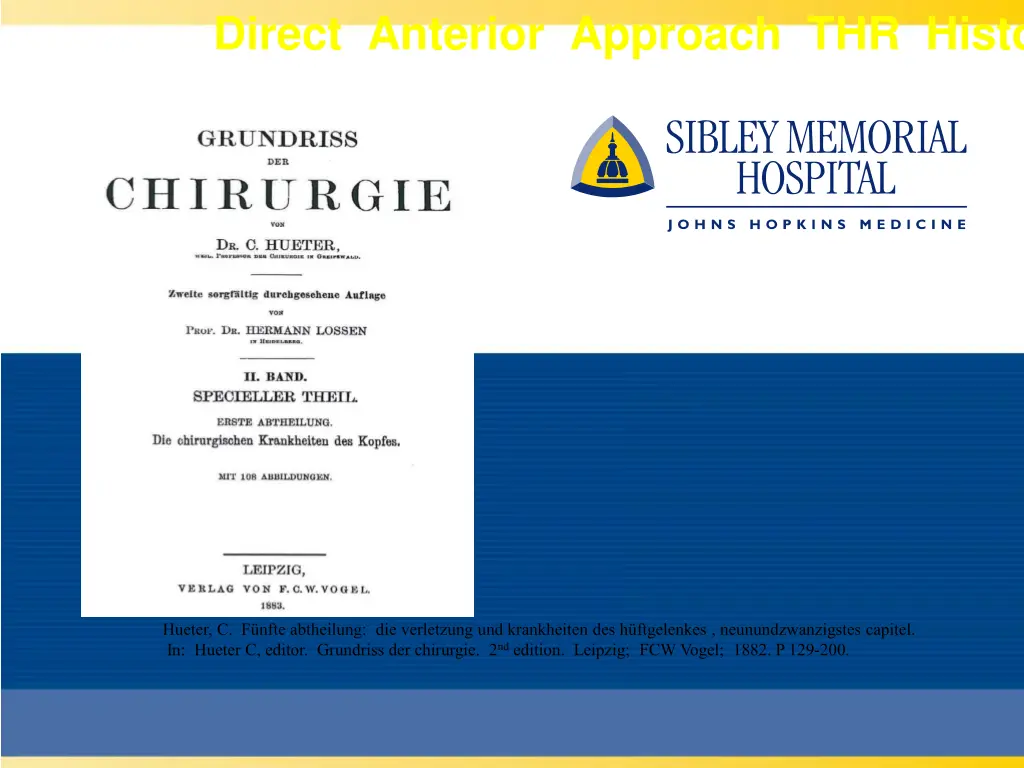 direct anterior approach thr history