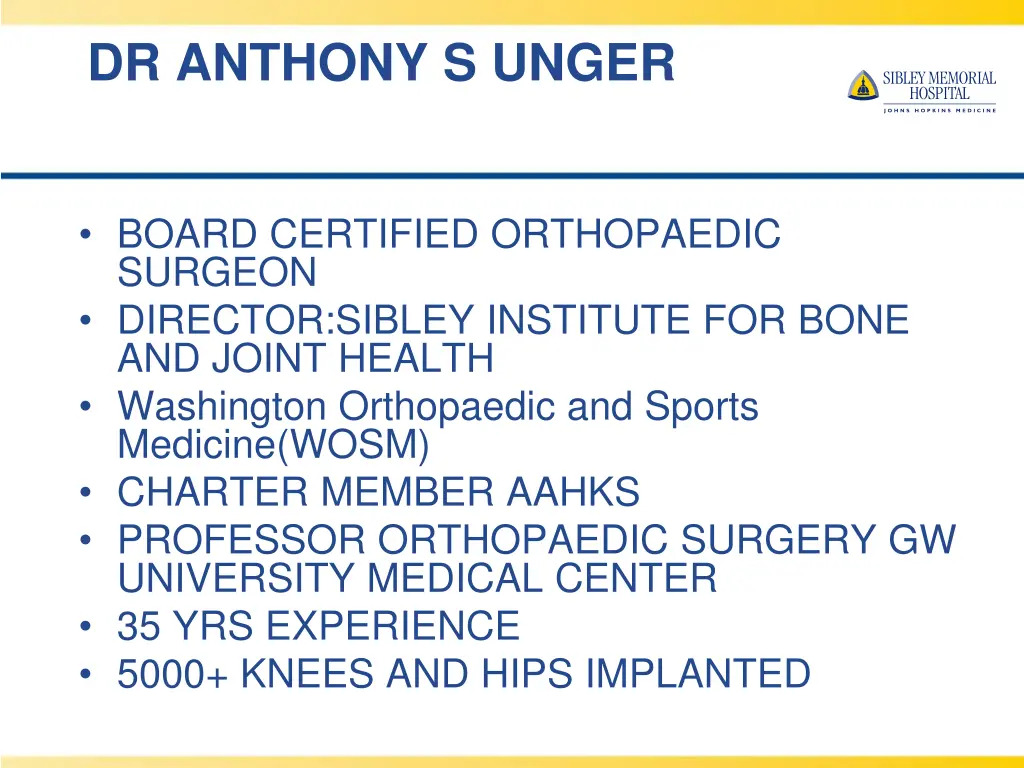 dr anthony s unger