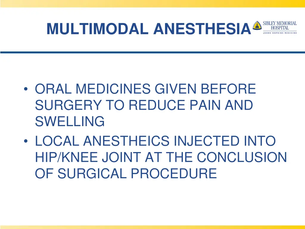 multimodal anesthesia