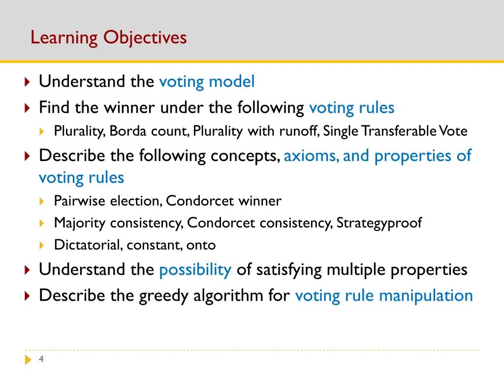 learning objectives